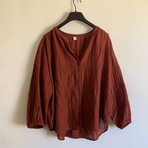 Old Navy, Oversized Rust Button-Down